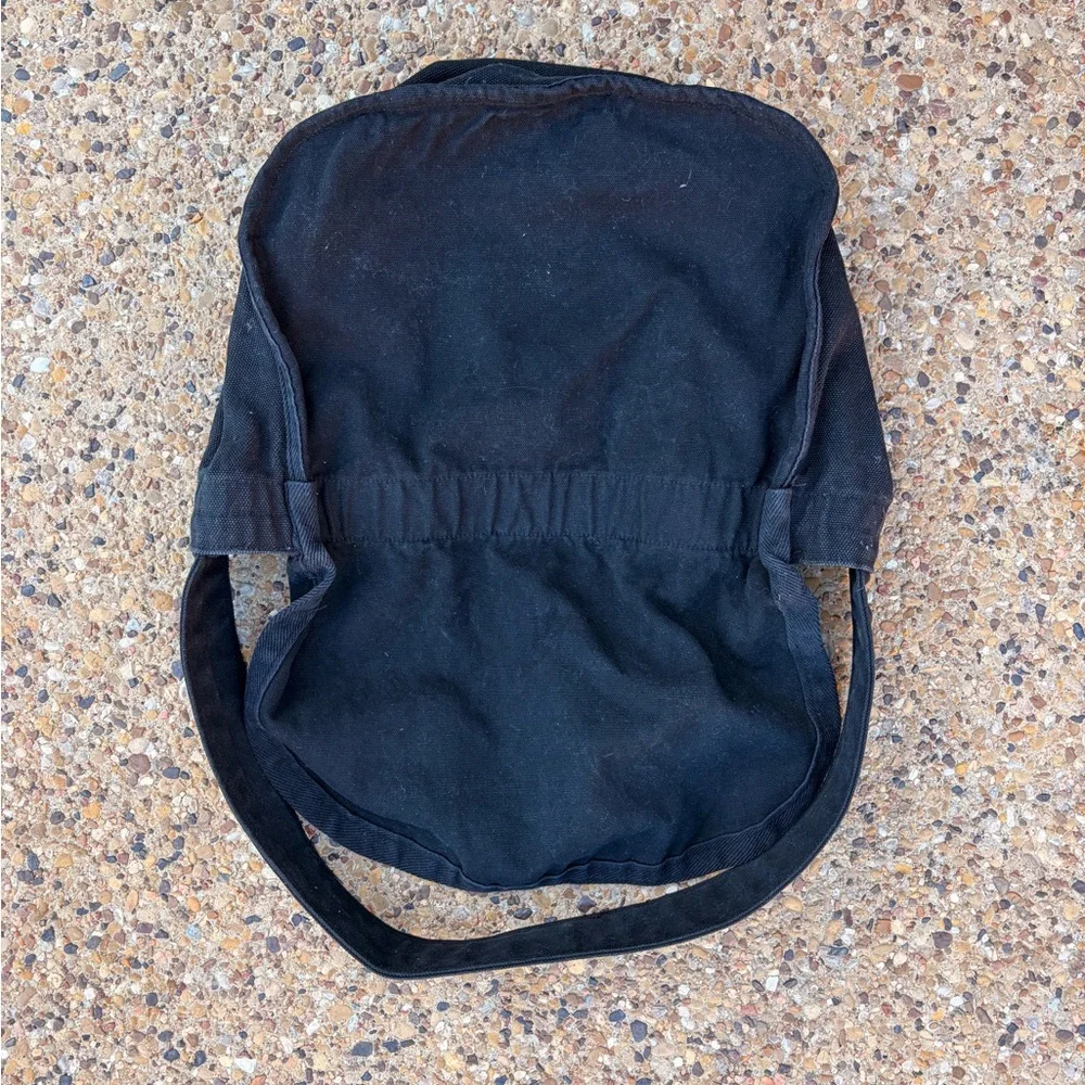 COMME des GARÇONS Homme Plus Black Canvas Shoulder Bag - Picture 3 of 3